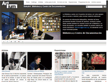 Tablet Screenshot of catalogo.artium.org